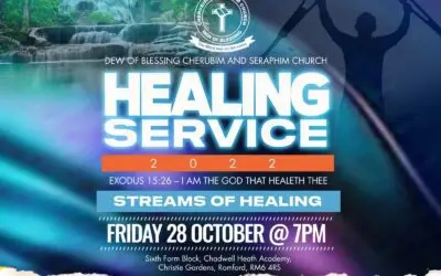 Annual Healing Service Friday 28th October